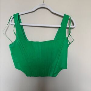 Gianni Bini Vibrant Green Crop Top